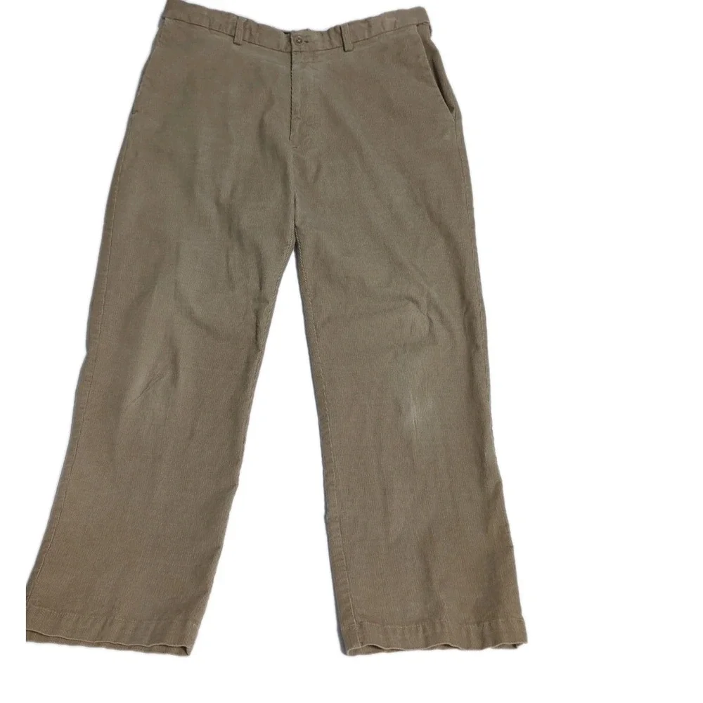 Haggar Corduroy Pants Mens 36x30 Classic Fit Stretch chino khaki skater grunge